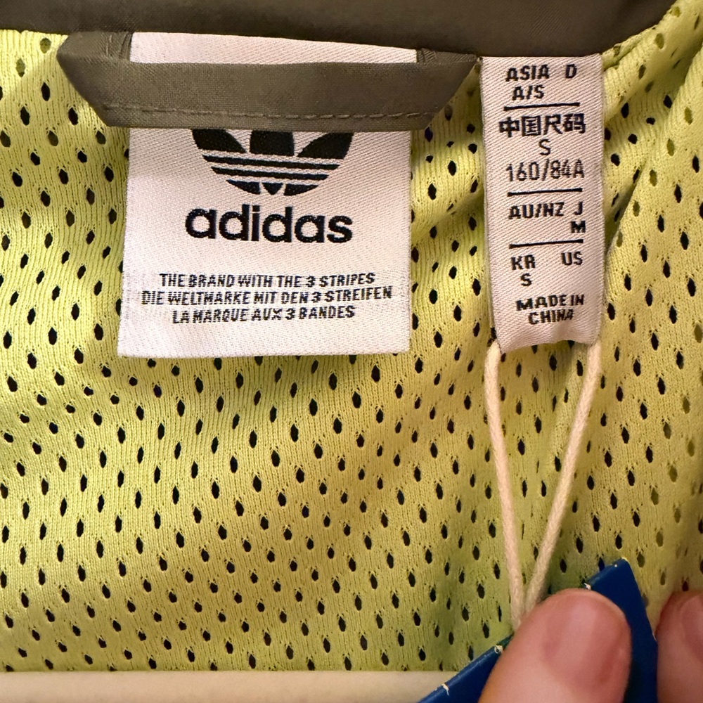 adidas originals RARE Adilenium Oversized Zip-Off Track Top in Olive NWT - Picture 7 of 10